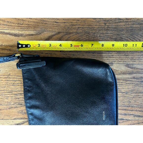 Vintage Fossil Black Leather Crossbody Shoulder Handbag Bag Women's Size Small - Picture 11 of 12